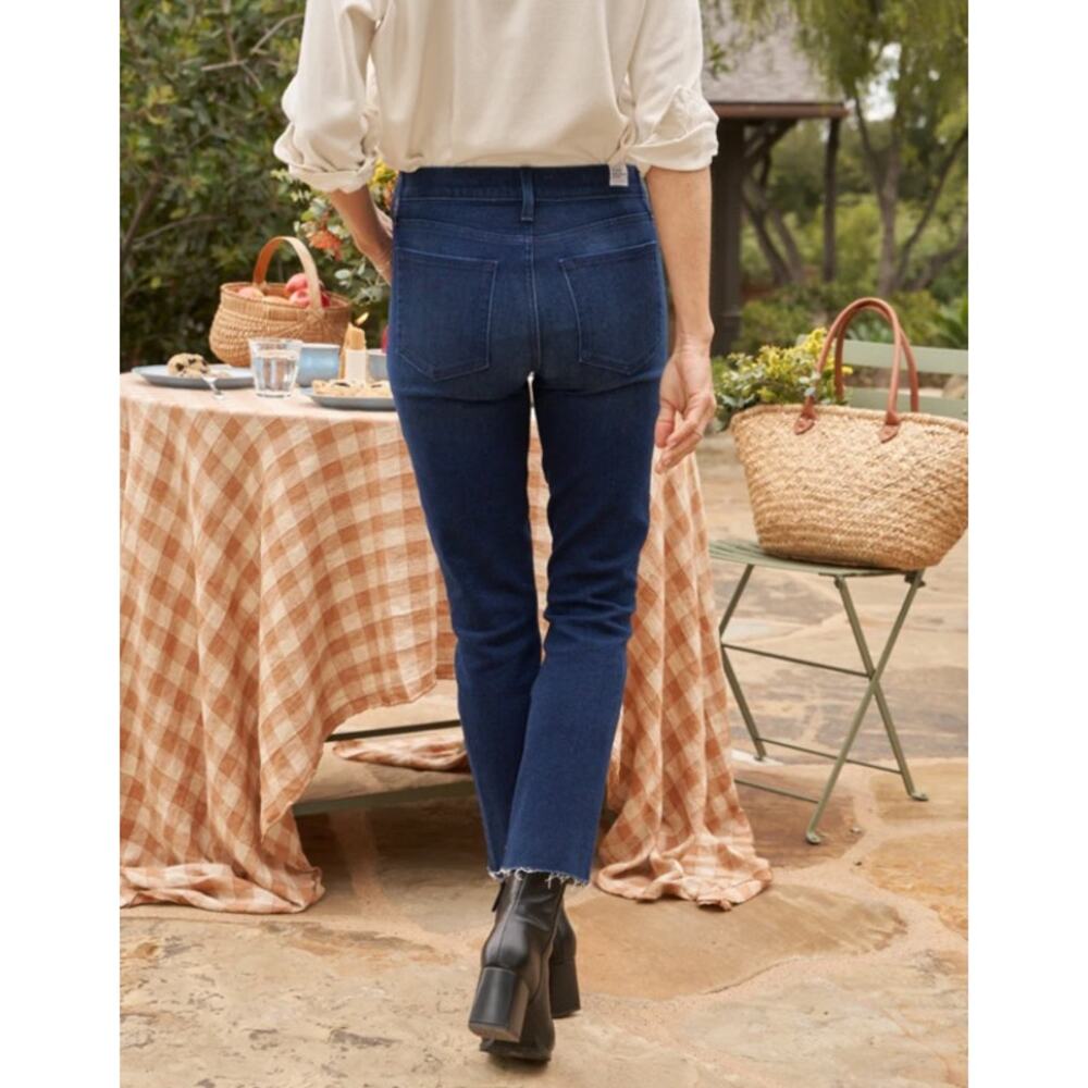 Frank & Eileen Cork Everyday Jean Rinse Cropped Raw Hem Straight Size 32 Classic - Picture 2 of 16